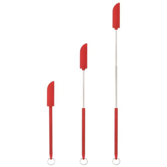 Silikonschaber-Set mit ausziehbarem Edelstahlgriff, 2 Teile für Gläser und Tuben - Image 2